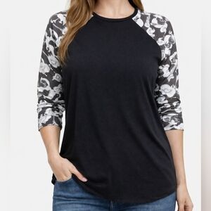 Raglan Randy Tee Small Oversized Broom/Witch Hat Print Tunic Halloween LuLaRoe